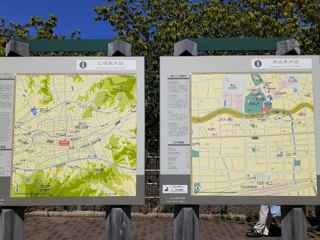 掛川城の周辺マップ