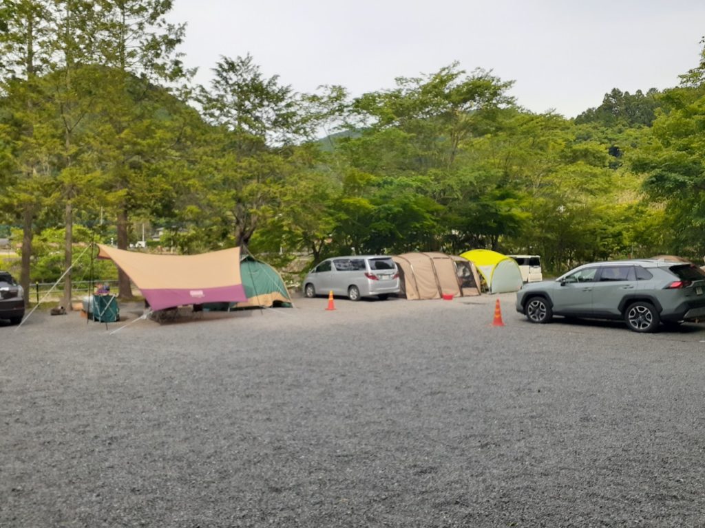 福士川オートキャンプ場、広場サイト