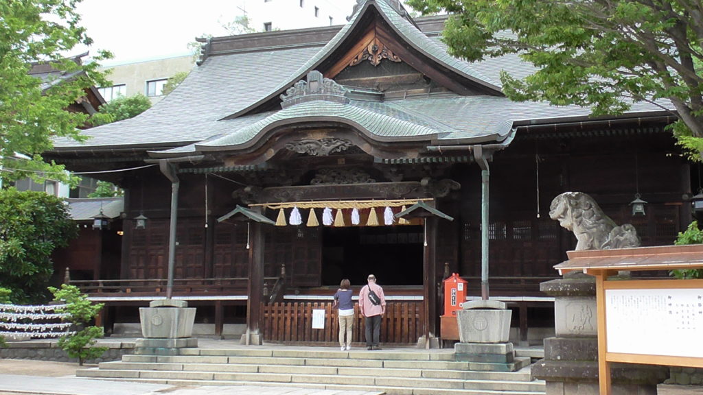 松本観光　パワースポット四柱神社　境内